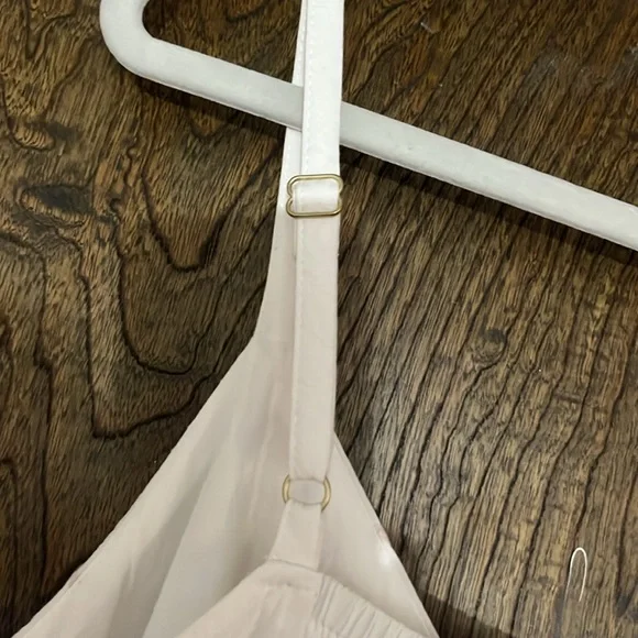 Ava & Vic Ivory Cream Tan embroidered Thin Strap Maxi Dress Size 2X - Picture 10 of 11